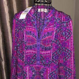 Jones New York Long Sleeved Blouse New With Tag